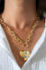 The Emily Specked Heart Necklace