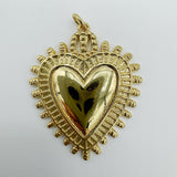 Crown Heart Studded Charm