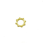 Infinity clasp charm connector circle studded