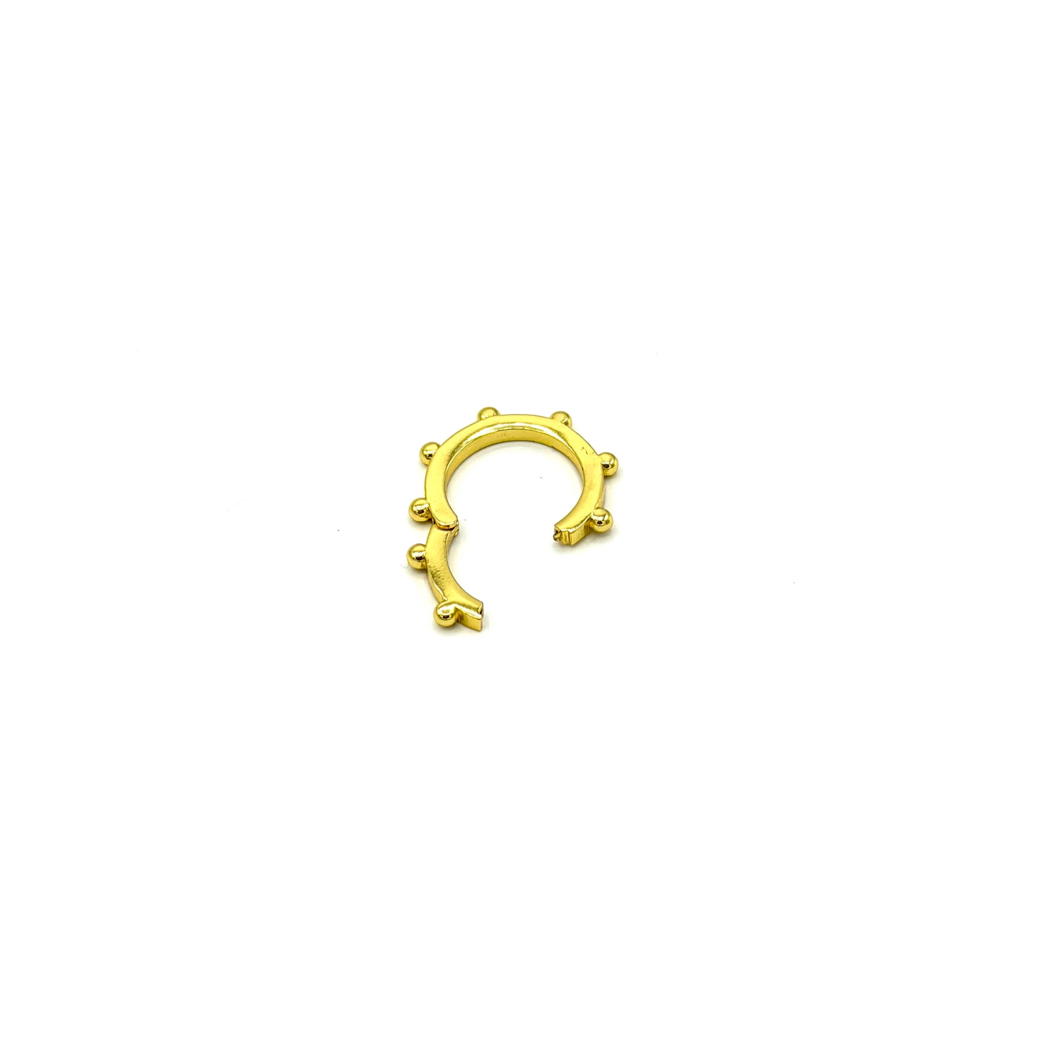Infinity clasp charm connector circle studded