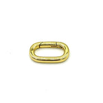 Infinity clasp charm clip rectangle with push in to open