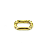 Infinity clasp charm clip rectangle with push in to open