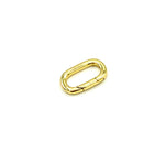 Infinity clasp charm clip rectangle with push in to open