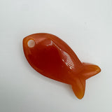 Stone Fish Burnt Orange Charm