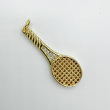 Tennis Racquet with cz Charm