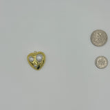 Textured Pearl Puffed Heart