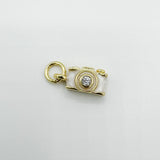 Tiny Enamel Camera with cz