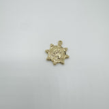 Tiny Studded Coin Charm